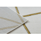 Kizárólagos EMERALD szőnyeg 1013 glamour, elegáns geometriai krém / arany