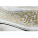 Kizárólagos EMERALD szőnyeg 1011 kör glamour, medúza görög keret krém / arany