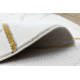Exklusiv EMERALD Teppich 1012 Kreis - glamour, stilvoll Marmor, geometrisch creme / gold