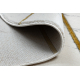 изключителен EMERALD килим 1012 кръг - блясък, мрамор, геометричен сметана / злато