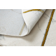 Exclusive EMERALD Carpet 1012 circle - glamour, stylish marble, geometric cream / gold
