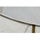 Exclusive EMERALD Carpet 1012 circle - glamour, stylish marble, geometric cream / gold