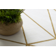 Αποκλειστικό EMERALD Χαλί 1013 κύκλος - αίγλη, κομψό γεωμετρική κρέμα / χρυσός