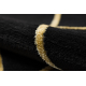 Paklājs EMERALD ekskluzīvs 1012 aplis - glamour, stilīgs marvalzis, ģeometriskas melns / zelts
