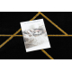 Preproga EMERALD ekskluzivno 1012 krog - glamour, stilski marmorja, geometrijski črn / zlato