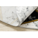 Ексклузивно EMERALD Тепих 1020 круг - гламур, стилски мермер, троуглови црн / злато