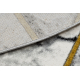 Eksklusiv EMERALD Teppe 1020 sirkel - glamour, stilig marmor, trekanter svart / gull