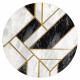 BLISS Z204AZ128 carpet cream / beige - Frame, ornament, modern, structural