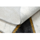Vaip EMERALD eksklusiivne 1015 ring - glamour, stiilne marmor, geomeetriline must / kullast