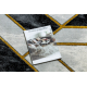 Paklājs EMERALD ekskluzīvs 1015 aplis - glamour, stilīgs marvalzis, ģeometriskas melns / zelts