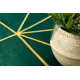Exclusive EMERALD Carpet 1013 circle - glamour, stylish geometric bottle green / gold