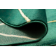 Preproga EMERALD ekskluzivno 1013 krog - glamour, stilski geometrijski steklenica zelena / zlato
