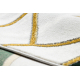 килим EMERALD ексклюзивний 1015 коло - гламур стильний Мармур, Геометричні пляшковий зелений / золото