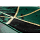 Αποκλειστικό EMERALD Χαλί 1020 κύκλος - αίγλη, κομψό μάρμαρο, τρίγωνα μπουκάλι πράσινο / χρυσός