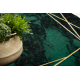 Exclusive EMERALD Carpet 1022 circle - glamour, stylish marble, geometric bottle green / gold