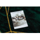 Dywan EMERALD ekskluzywny 1022 koło - glamour, stylowy marmur, geometryczny butelkowa zieleń / złoty