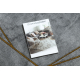 Exklusiv EMERALD Teppich 1022 Kreis - glamour, stilvoll Marmor, geometrisch grau / gold