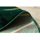 Kilimas EMERALD išskirtinis 1012 Apskritas kilimas - glamour, stilingas marmuras, geometrinis butelis žalias / auksas