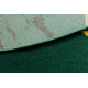 Ексклузивно EMERALD Тепих 1012 круг - гламур, стилски мермер, геометријски боца зелена / злато