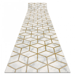 BLISS Z217AZ276 carpet gold / grey - Palm leaves, modern, structural