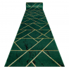 Chodnik EMERALD ekskluzywny 1012 glamour, stylowy marmur, geometryczny butelkowa zieleń / złoty