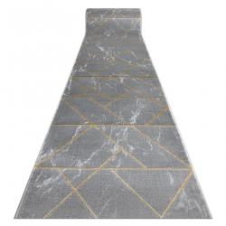 kilimų bėgikas EMERALD išskirtinis 1012 glamour, stilingas marmuras, geometrinis pilka / auksas