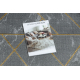 Kizárólagos EMERALD futó szőnyeg 1012 glamour, elegáns márvány, geometriai szürke / arany