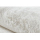 POSH tapete de lavagem moderno shaggy, de pelúcia, espesso e antiderrapante, marfim
