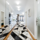 Tapis de couloir EMERALD exclusif 1015 glamour, élégant marbre, géométrique noir / or