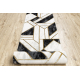 Exclusive EMERALD Runner 1015 glamour, stylish marble, geometric black / gold