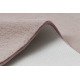 Šiuolaikinis skalbimo kilimas POSH pliušinis, storas neslystantis smėlio rožinis