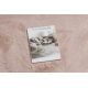 POSH tapete de lavagem moderno shaggy, de pelúcia, espesso e antiderrapante, corar rosa
