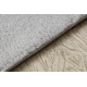 Moderni tepih za pranje POSH čupavi, pliš, gusta protuklizna siva 