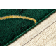 Kizárólagos EMERALD futó szőnyeg 1016 glamour, elegáns art deco, márvány üveg zöld / arany