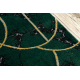 Paklāju skrējējs EMERALD ekskluzīvs 1016 glamour, stilīgs art deco, marvalzis pudele zaļa / zelts