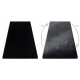 Moderne vasketeppe POSH shaggy, plysj, thick antiskli svart