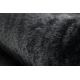 Moderni pesu matto POSH shaggy, muhkea, paksu liukastumisenesto, musta