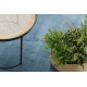 Modern mosószőnyeg POSH shaggy, plüss, vastag, csúszásgátló, kék