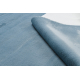 POSH tapete de lavagem moderno shaggy, de pelúcia, espesso e antiderrapante, azul