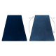 Moderni tepih za pranje POSH čupavi, pliš, gusta protuklizna tamnoplava boja 