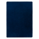 Tapis POSH Shaggy bleu très épais, en peluche, antidérapant, bleu foncé