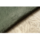 POSH tapete de lavagem moderno shaggy, de pelúcia, espesso e antiderrapante, verde