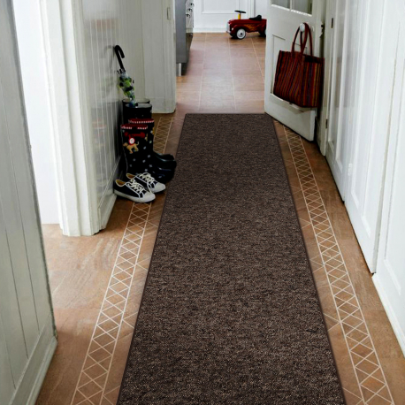 Alfombra de pasillo SUPERSTAR 888 marrón - Alfombras de pasillo modernas
