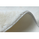 POSH tapete circulo de lavagem moderno shaggy, de pelúcia, espesso e antiderrapante, marfim