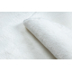 POSH tapete circulo de lavagem moderno shaggy, de pelúcia, espesso e antiderrapante, marfim