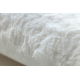 Модерен перален килим POSH кръг shaggy, плюшен, дебел антихлъзгащ, слонова кост