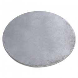 Модерен перален килим POSH кръг shaggy, плюшен, дебел антихлъзгащ, сив 