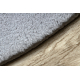 Moderni tepih za pranje POSH krug čupavi, pliš, gusta protuklizna siva 