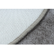 Сучасний пральний килим POSH коло shaggy, плюшевий, густий протиковзкий, сірий 