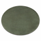 Moderni tepih za pranje POSH krug čupavi, pliš, gusta protuklizna zelene